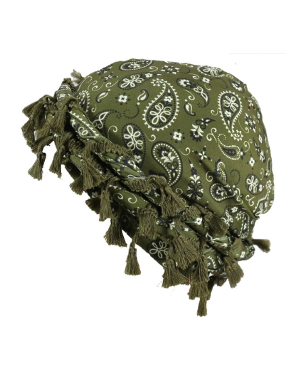 Paisley Tassel Bonnet